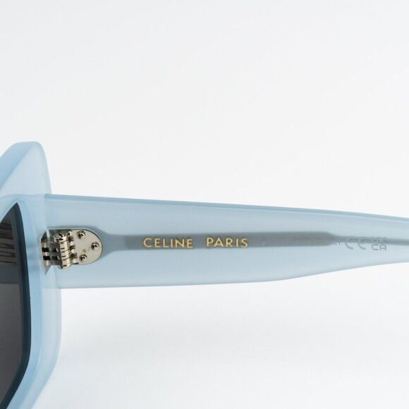 NEW Celine CL40236I 84A CELINE 3 DOTS Blue Grey Women Sunglasses - Picture 10 of 13